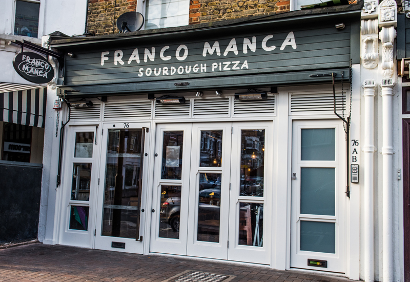 Franco Manca exterior - USE ON PAGE 3 OR 4 OF FEATURE - DOESN'T NEED TO BE TOO BIG