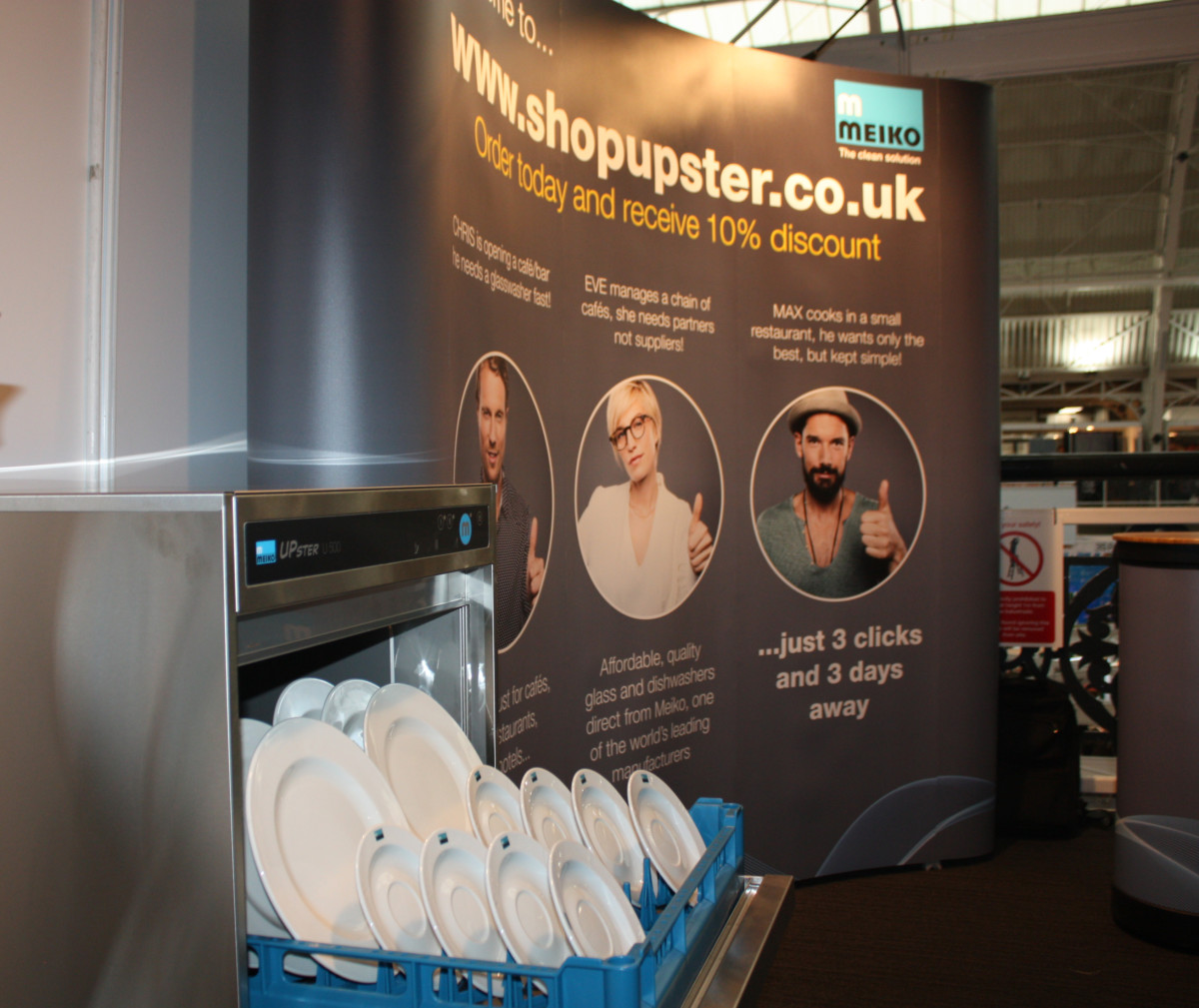 Meiko web shop allows restaurant owners to buy a dishwasher in three clicks