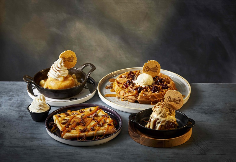 Creams Cafe launches first winter warmer menu with hot desserts